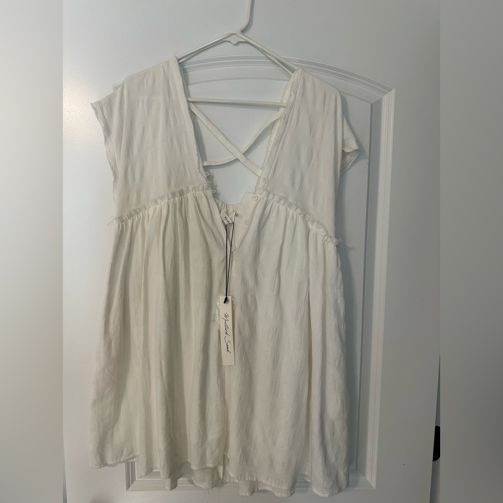 White boutique romper